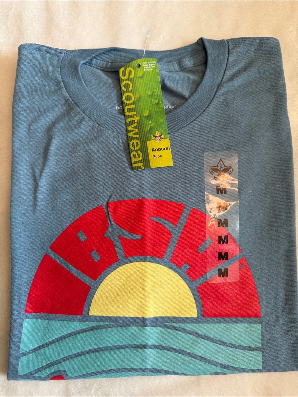 NWT Scouting America Men’s/Women’s Short Sleeve Graphic Tee - Blue Size M